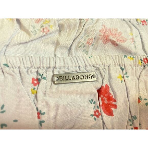 Billabong After Hours Blue Floral Smocked Waist Camisole Sz M 10 Stretch  NEW - Picture 10 of 10